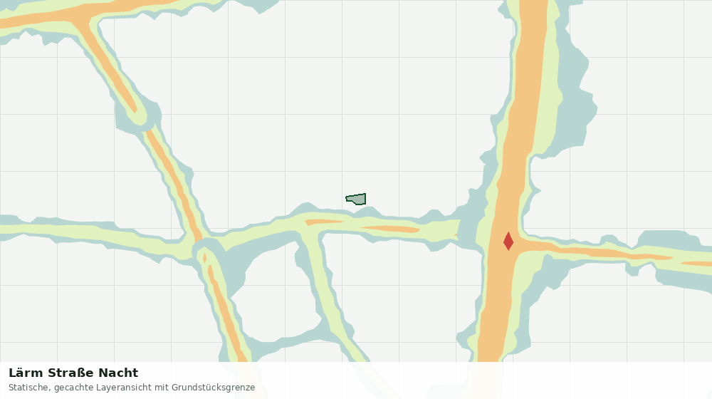 Statische Kartenansicht: Lärm Straße Nacht