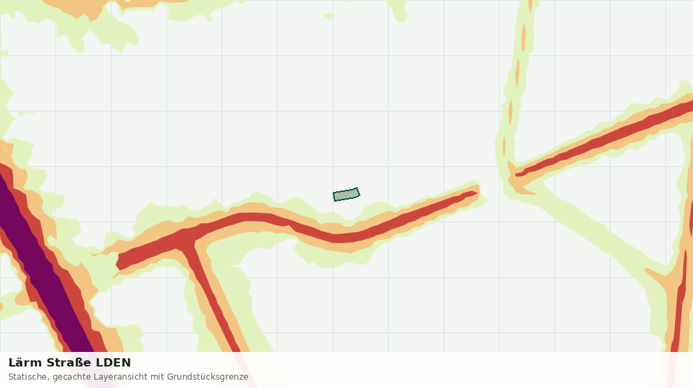 Statische Kartenansicht: Lärm Straße LDEN