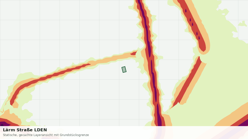 Statische Kartenansicht: Lärm Straße LDEN