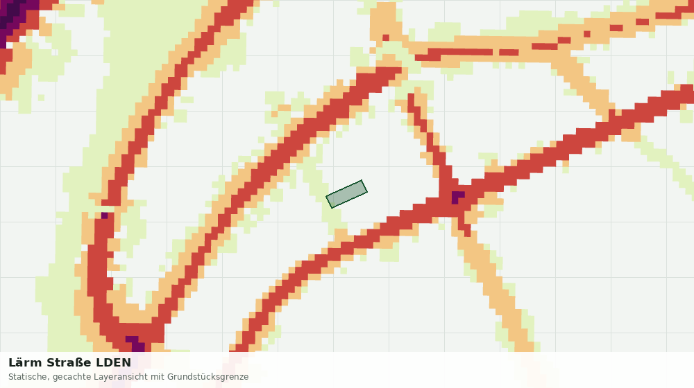 Statische Kartenansicht: Lärm Straße LDEN