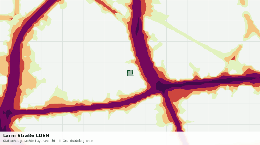 Statische Kartenansicht: Lärm Straße LDEN