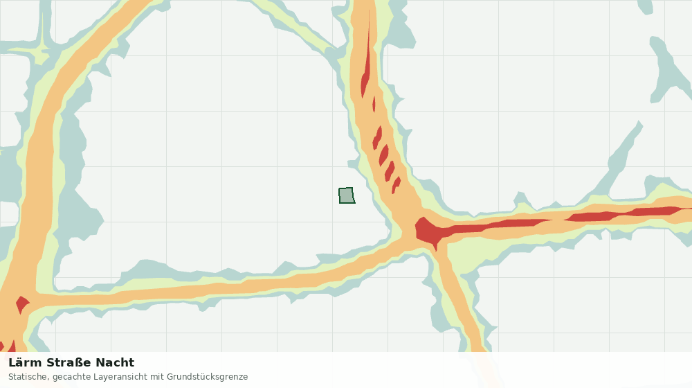 Statische Kartenansicht: Lärm Straße Nacht