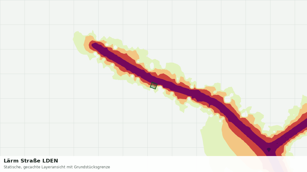 Statische Kartenansicht: Lärm Straße LDEN