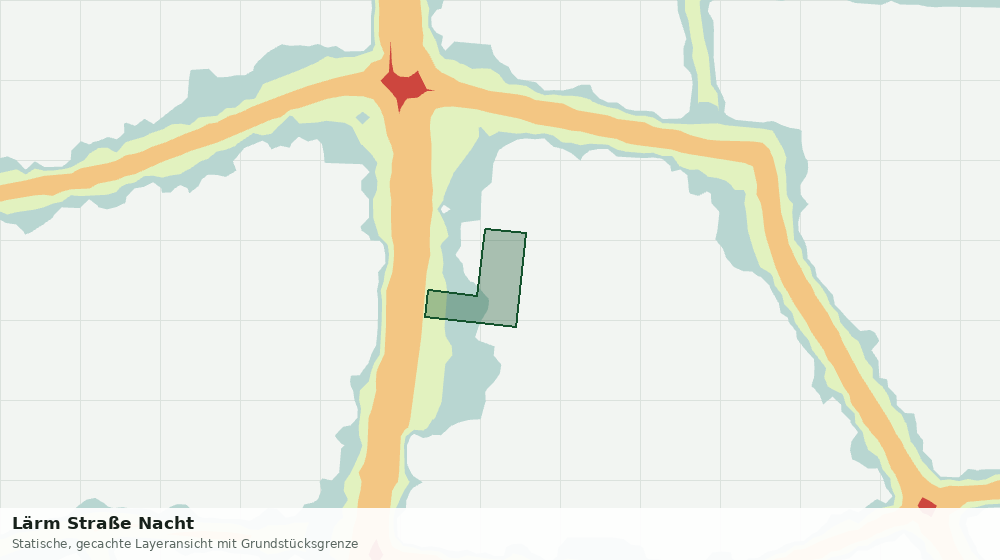 Statische Kartenansicht: Lärm Straße Nacht