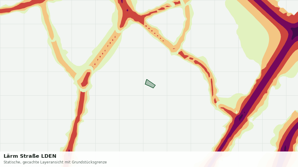 Statische Kartenansicht: Lärm Straße LDEN