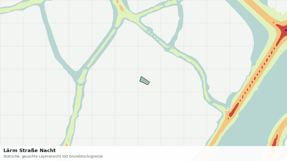 Statische Kartenansicht: Lärm Straße Nacht
