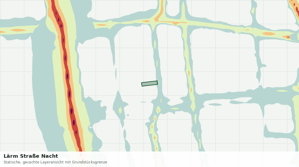 Statische Kartenansicht: Lärm Straße Nacht