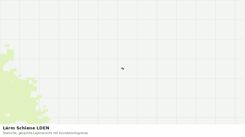 Statische Kartenansicht: Lärm Schiene LDEN
