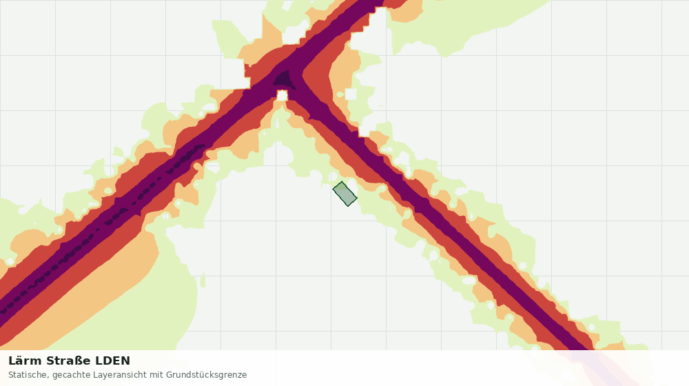 Statische Kartenansicht: Lärm Straße LDEN