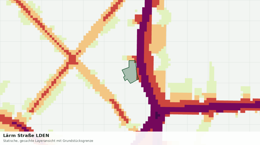 Statische Kartenansicht: Lärm Straße LDEN