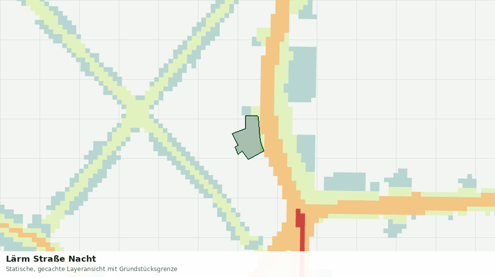 Statische Kartenansicht: Lärm Straße Nacht