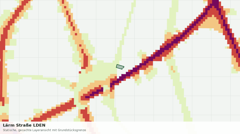 Statische Kartenansicht: Lärm Straße LDEN