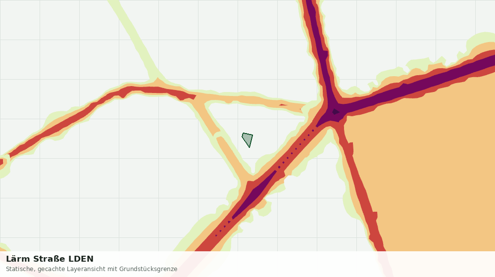 Statische Kartenansicht: Lärm Straße LDEN