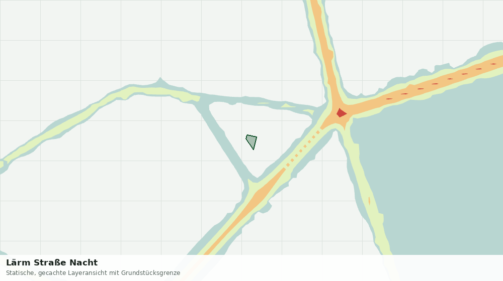 Statische Kartenansicht: Lärm Straße Nacht