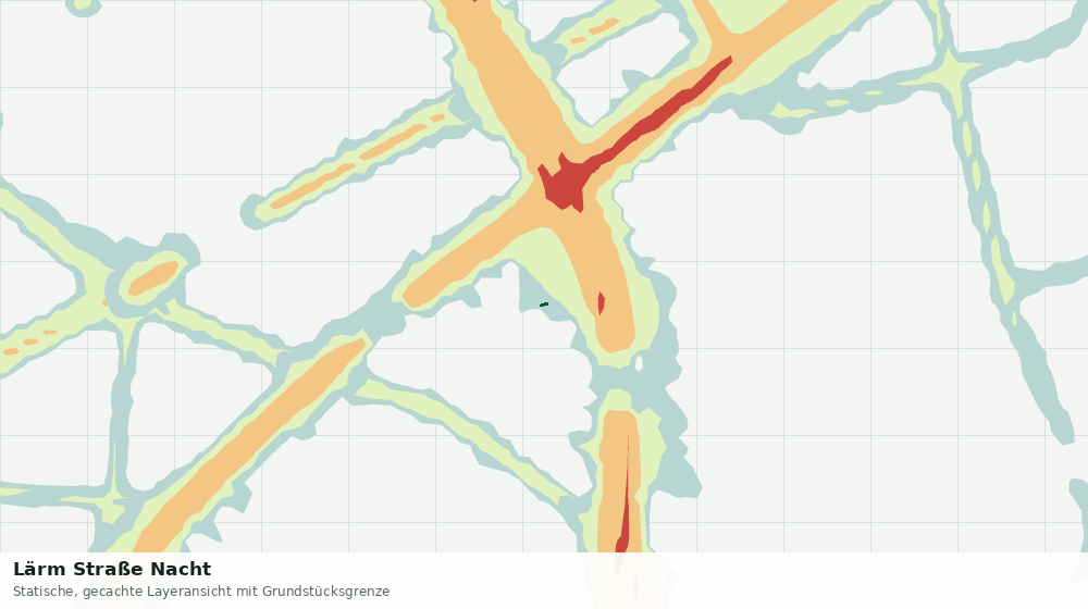 Statische Kartenansicht: Lärm Straße Nacht