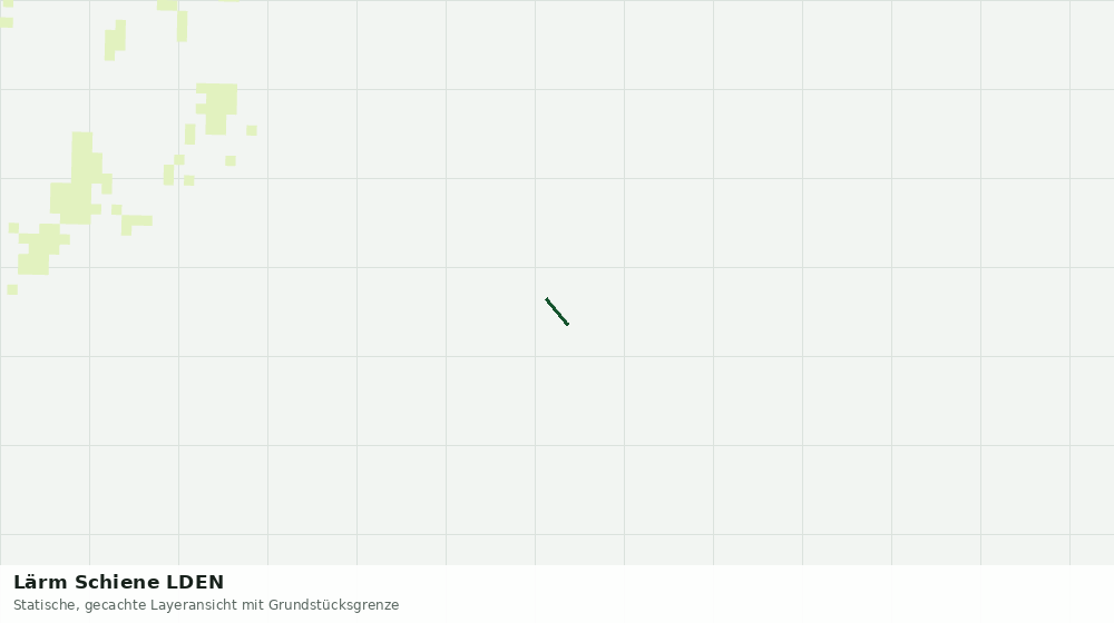 Statische Kartenansicht: Lärm Schiene LDEN