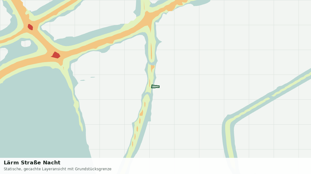 Statische Kartenansicht: Lärm Straße Nacht
