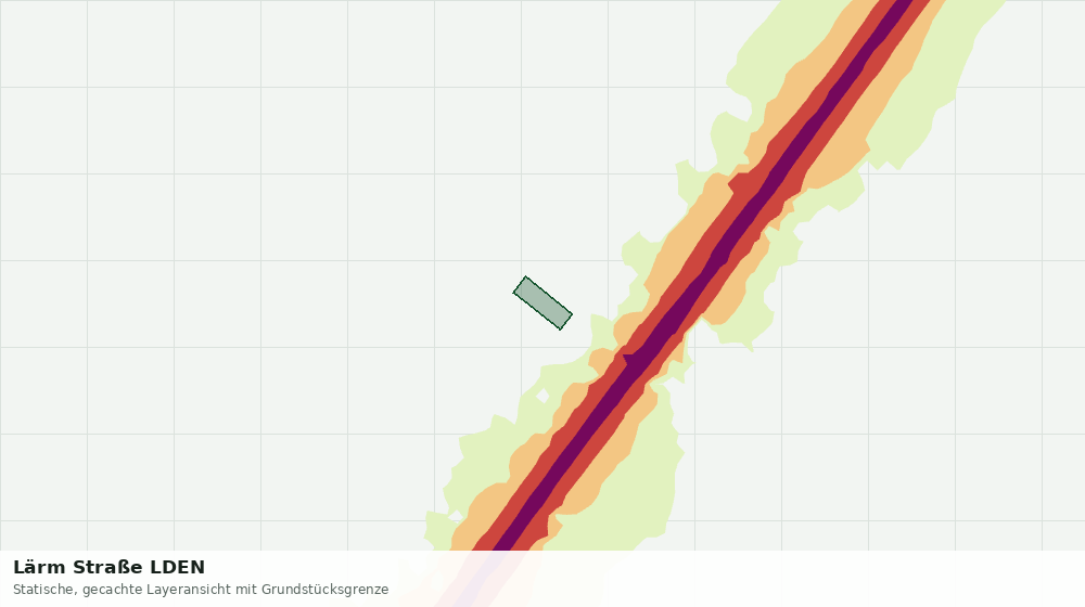 Statische Kartenansicht: Lärm Straße LDEN