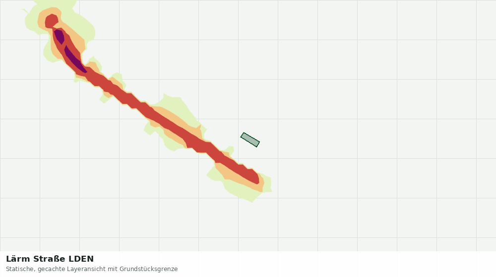Statische Kartenansicht: Lärm Straße LDEN
