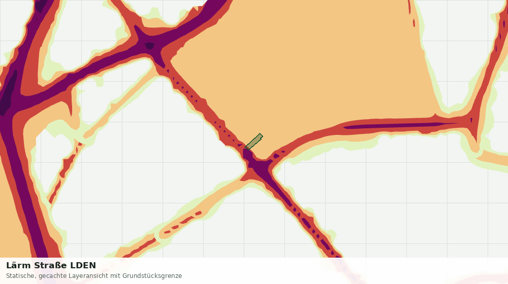 Statische Kartenansicht: Lärm Straße LDEN