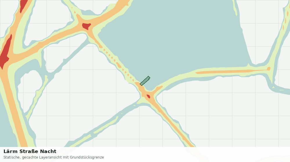 Statische Kartenansicht: Lärm Straße Nacht