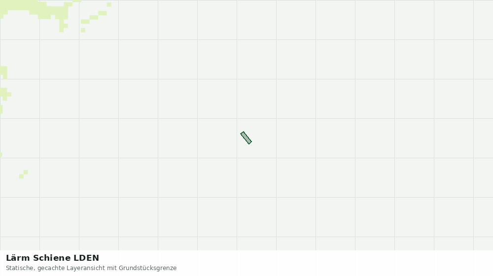 Statische Kartenansicht: Lärm Schiene LDEN