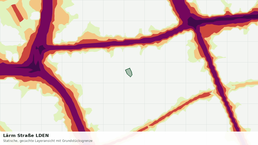 Statische Kartenansicht: Lärm Straße LDEN