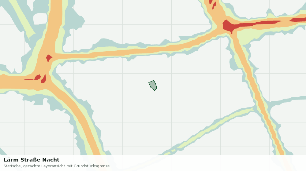 Statische Kartenansicht: Lärm Straße Nacht