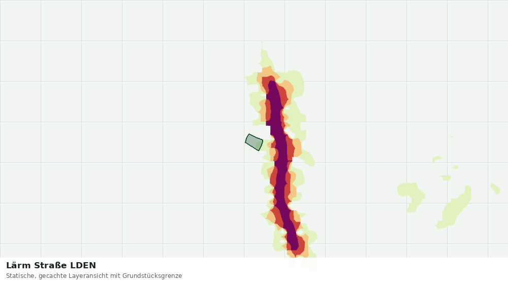 Statische Kartenansicht: Lärm Straße LDEN