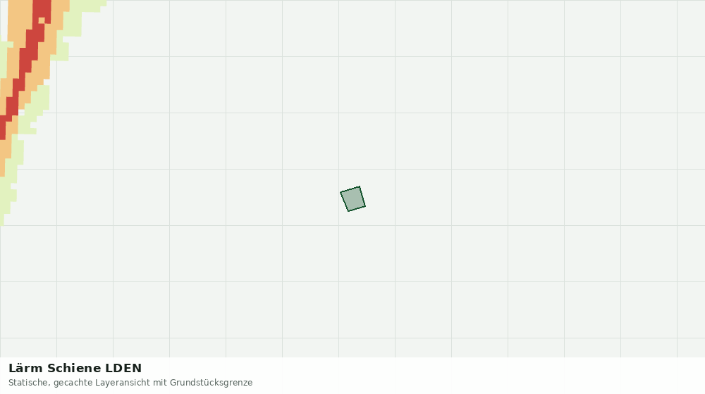 Statische Kartenansicht: Lärm Schiene LDEN