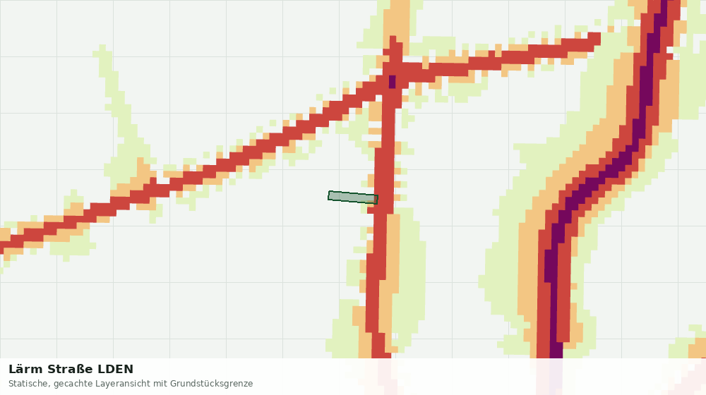Statische Kartenansicht: Lärm Straße LDEN
