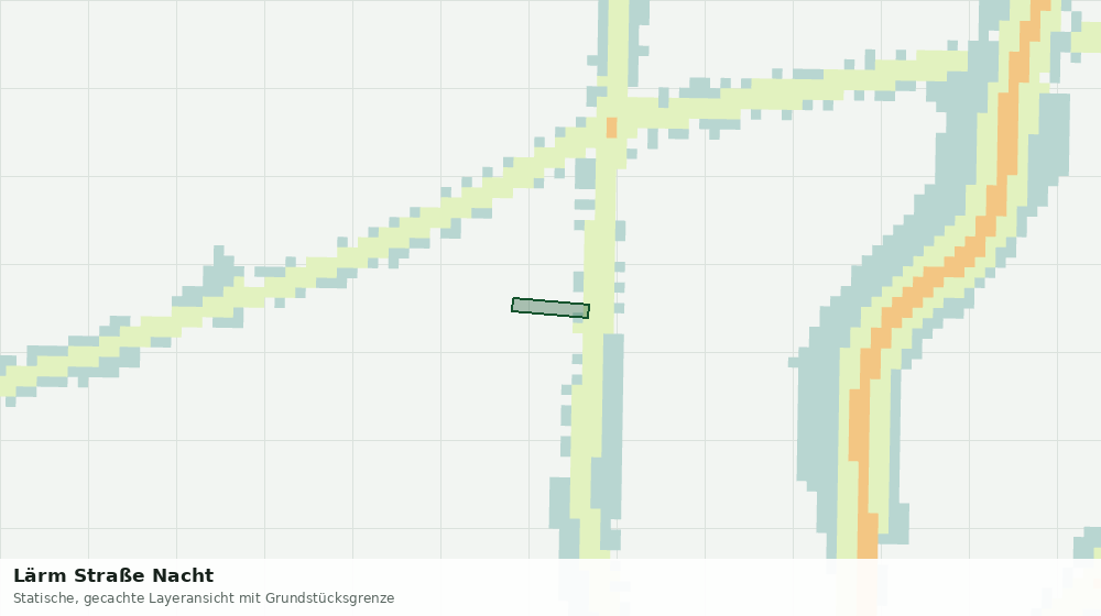 Statische Kartenansicht: Lärm Straße Nacht
