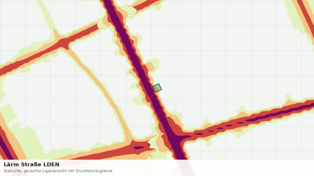 Statische Kartenansicht: Lärm Straße LDEN