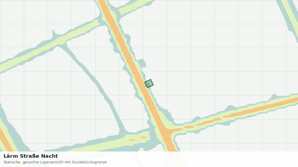 Statische Kartenansicht: Lärm Straße Nacht