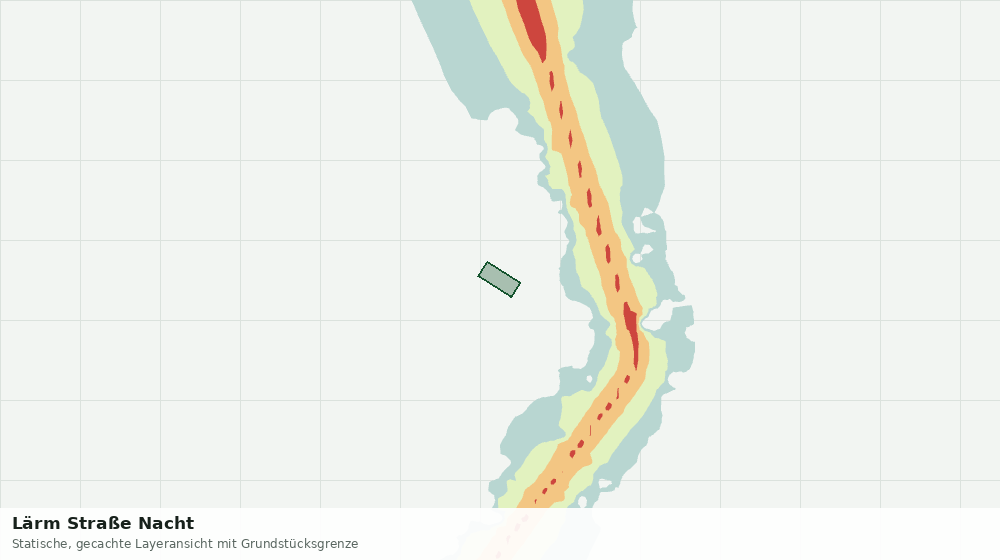 Statische Kartenansicht: Lärm Straße Nacht