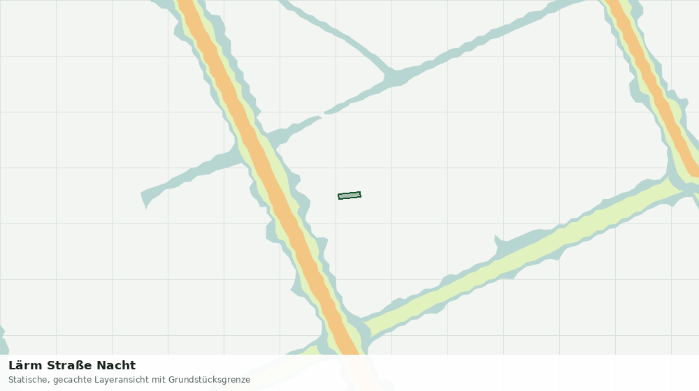 Statische Kartenansicht: Lärm Straße Nacht