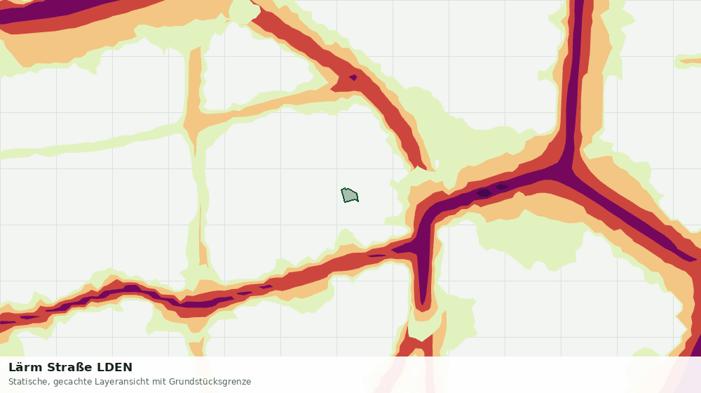 Statische Kartenansicht: Lärm Straße LDEN