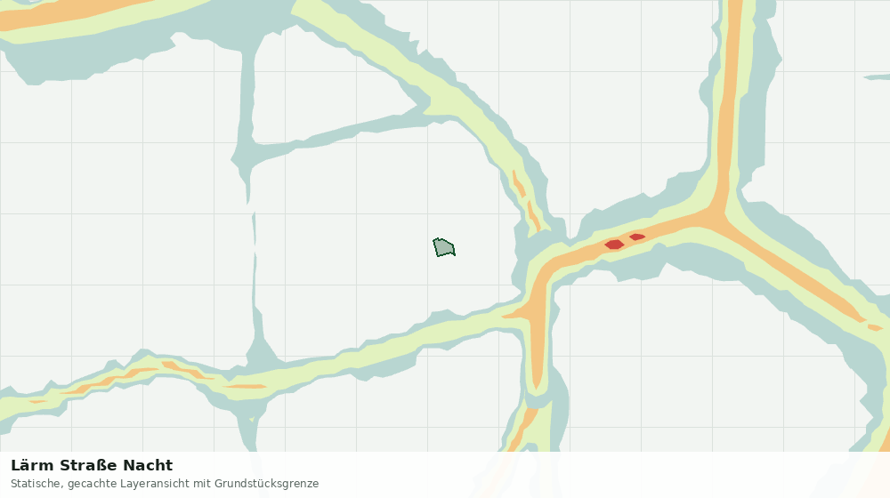 Statische Kartenansicht: Lärm Straße Nacht