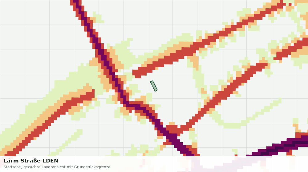 Statische Kartenansicht: Lärm Straße LDEN