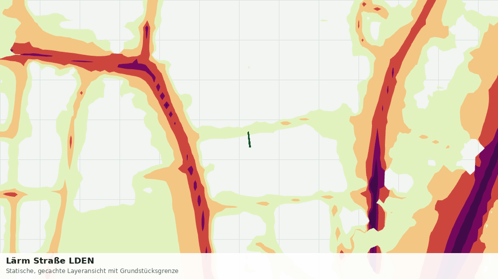 Statische Kartenansicht: Lärm Straße LDEN