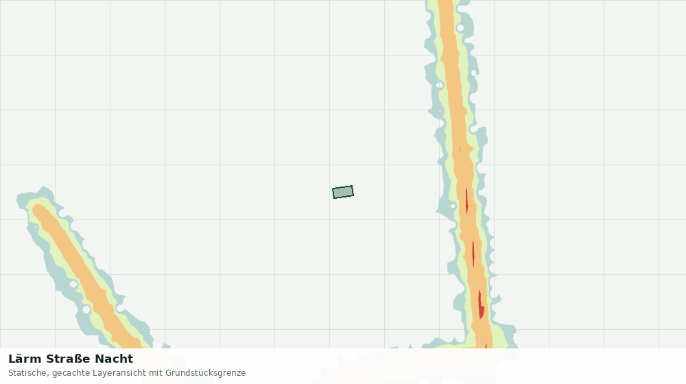 Statische Kartenansicht: Lärm Straße Nacht
