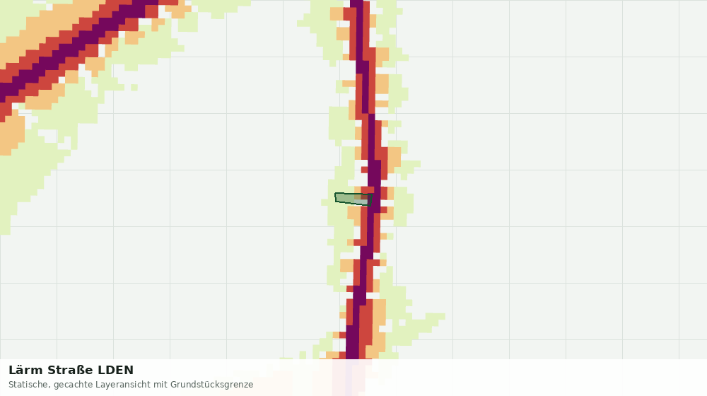 Statische Kartenansicht: Lärm Straße LDEN