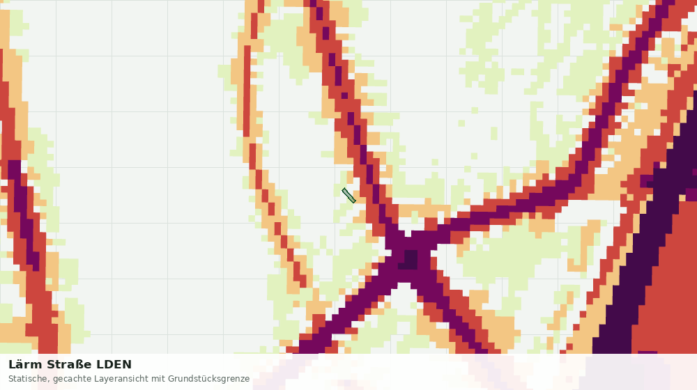 Statische Kartenansicht: Lärm Straße LDEN