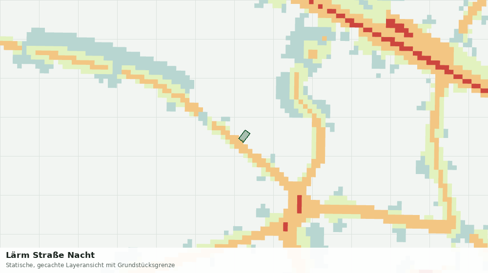 Statische Kartenansicht: Lärm Straße Nacht