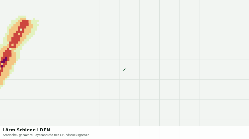 Statische Kartenansicht: Lärm Schiene LDEN