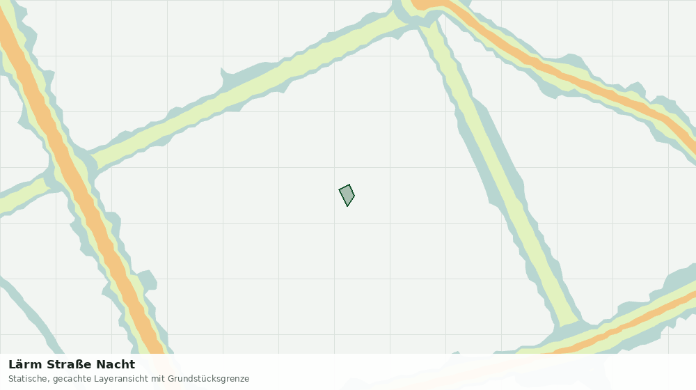 Statische Kartenansicht: Lärm Straße Nacht