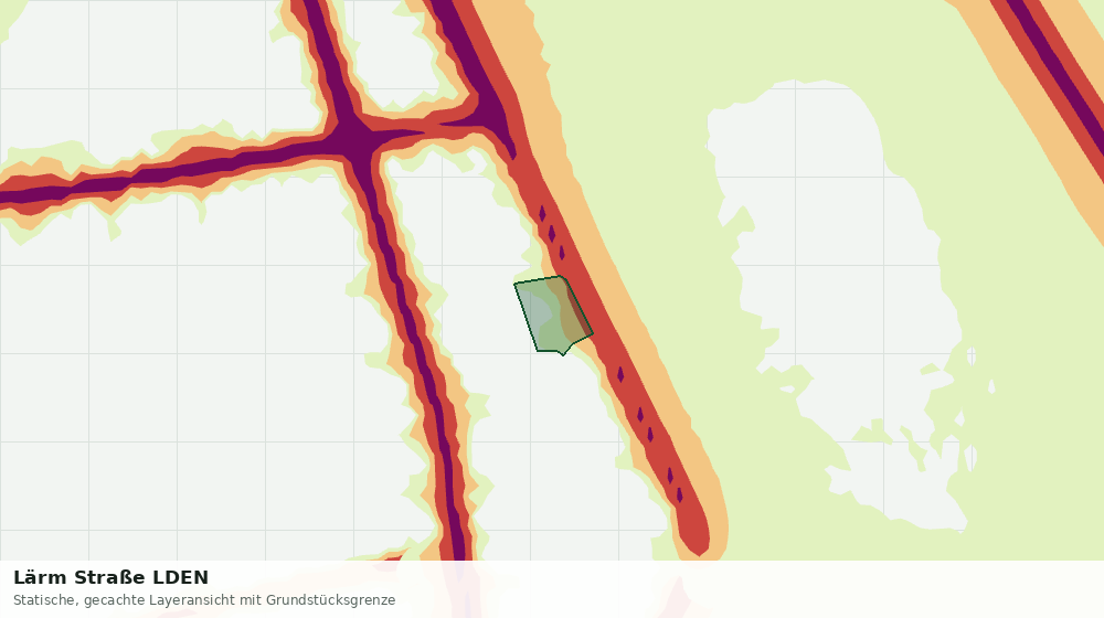 Statische Kartenansicht: Lärm Straße LDEN