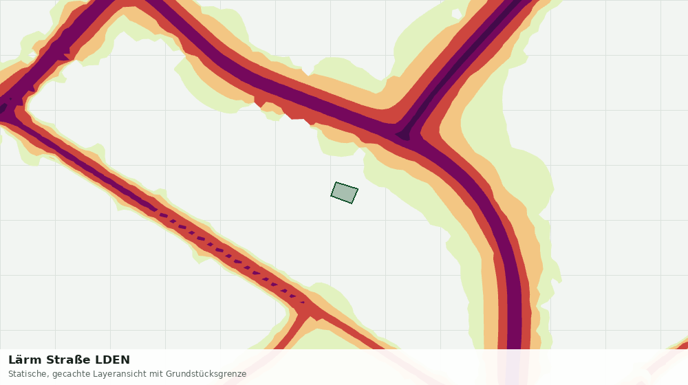 Statische Kartenansicht: Lärm Straße LDEN