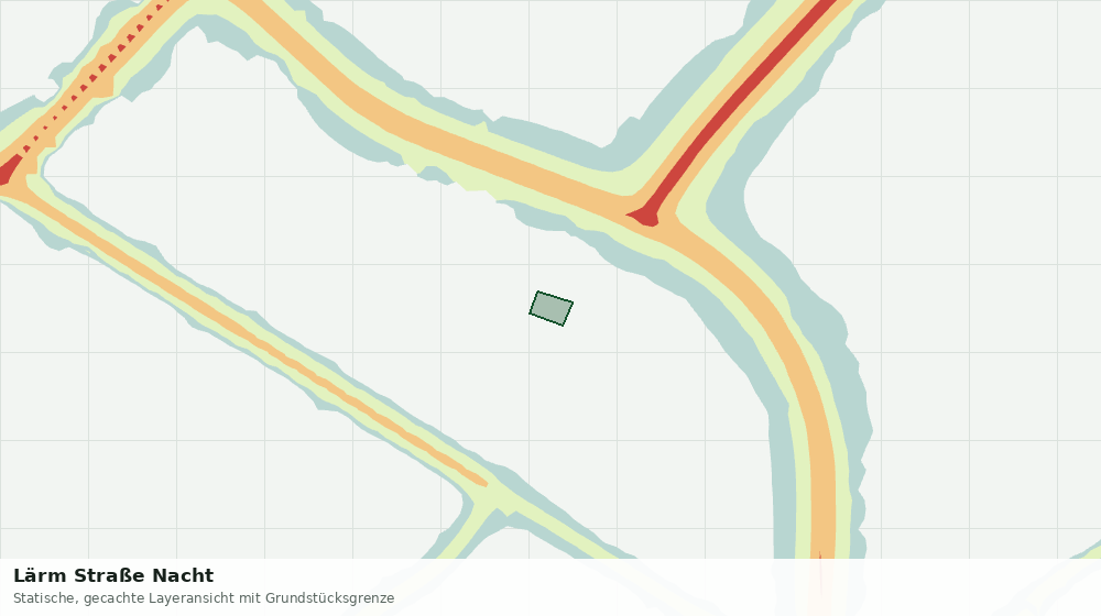 Statische Kartenansicht: Lärm Straße Nacht