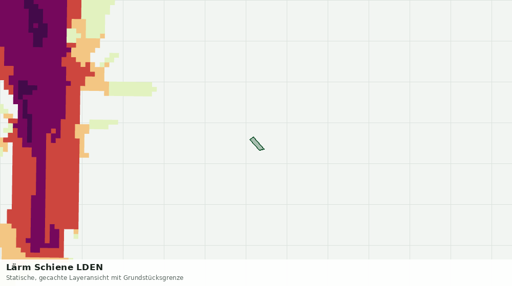 Statische Kartenansicht: Lärm Schiene LDEN